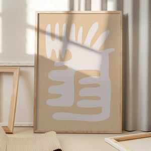 Tablou înramat „Abstract Organic Shape” de Natasha Playell