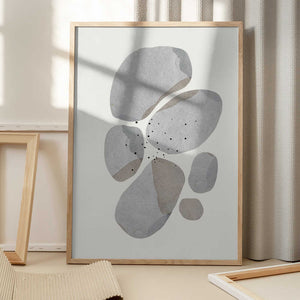 Tablou înramat „Pebble Harmony” de THE MIUUS STUDIO