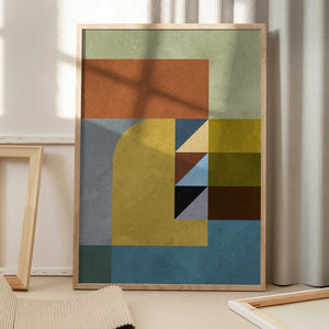 Tablou înramat „Geometric harmony 2” de Vitor Costa