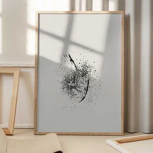 Tablou înramat „Brush splatters #2” de Imaginative