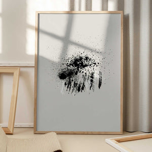 Tablou înramat „Brush splatters #3” de Imaginative