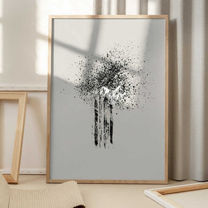 Tablou înramat „Brush splatters #5” de Imaginative