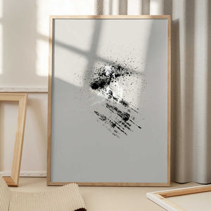 Tablou înramat „Brush splatters #6” de Imaginative