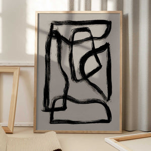 Tablou înramat „Brush Shapes 2” de Mareike Böhmer