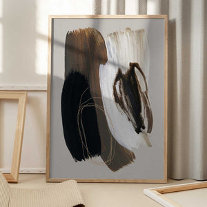 Tablou înramat „Abstract Brush Strokes 108X” de Mareike Böhmer