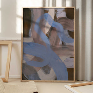 Tablou înramat „Abstract Brush Strokes 124X” de Mareike Böhmer