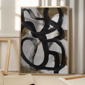 Tablou înramat „Abstract Brush Strokes 127X” de Mareike Böhmer