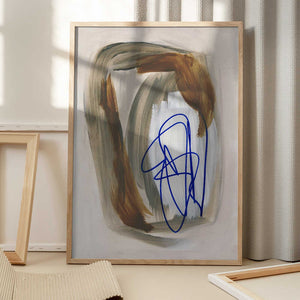 Tablou înramat „Abstract Brush Strokes 156” de Mareike Böhmer