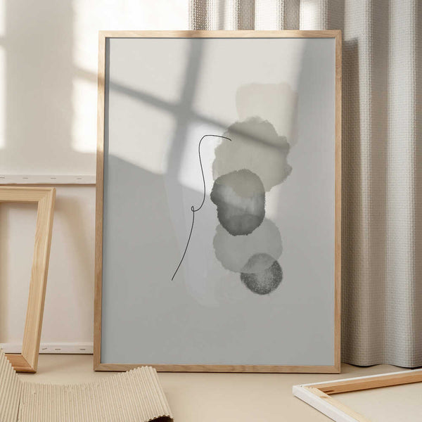 Tablou înramat „Organic shapes in boho style” de Imaginative