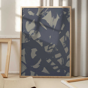 Tablou înramat „Abstract Brush Strokes 399X” de Mareike Böhmer