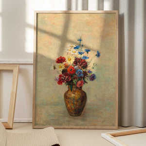 Tablou înramat „Flowers In a Vase” de Odilon Redon