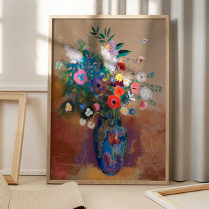 Tablou înramat „Bouquet of Flowers” de Odilon Redon