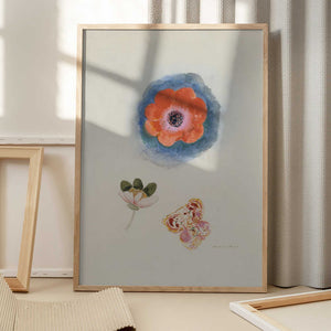 Tablou înramat „Etude de fleurs” de Odilon Redon