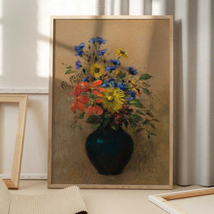 Tablou înramat „Wildflowers” de Odilon Redon