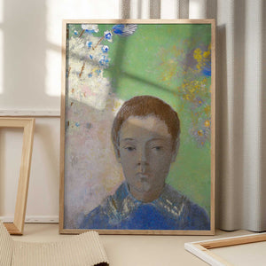 Tablou înramat „Portrait of Ari Redon” de Odilon Redon