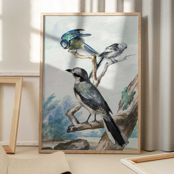 Tablou înramat „Three Birds” de Aert Schouman