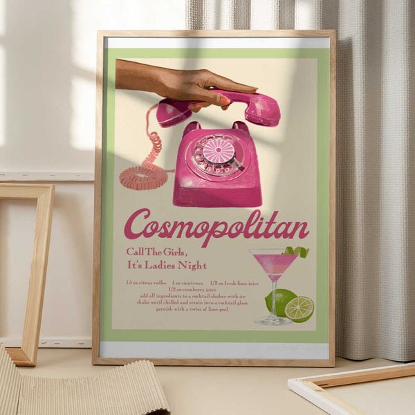Tablou înramat „Jlr Cocktails Cosmopolitan” de Jenny Liz Rome