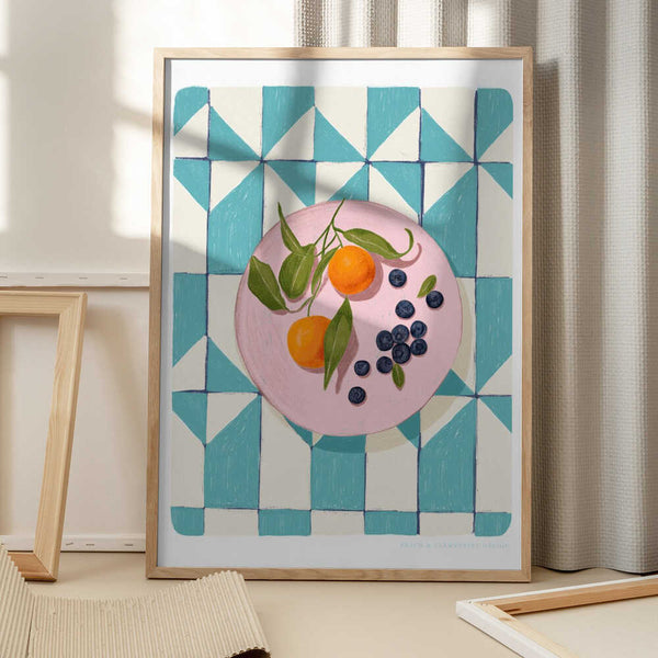 Tablou înramat „Pandc Citrus and Berries” de Jenny Liz Rome