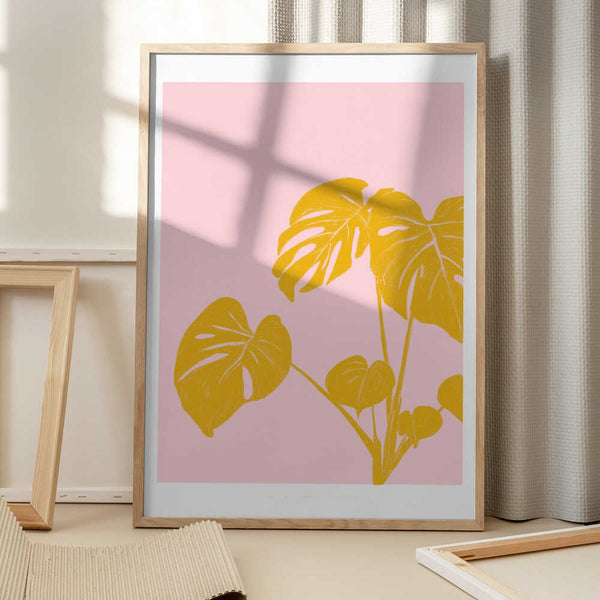 Tablou înramat „Pandc Houseplant Copy” de Jenny Liz Rome