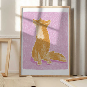 Tablou înramat „Pandc Littlefox Copy” de Jenny Liz Rome