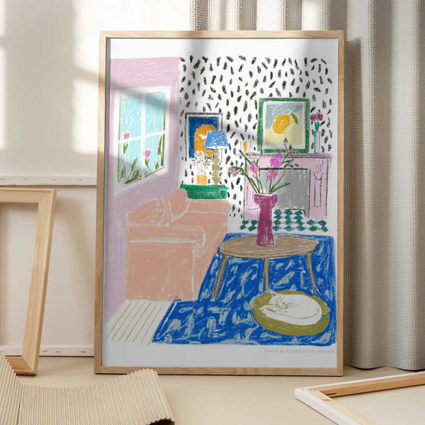 Tablou înramat „Pandc Interior” de Jenny Liz Rome