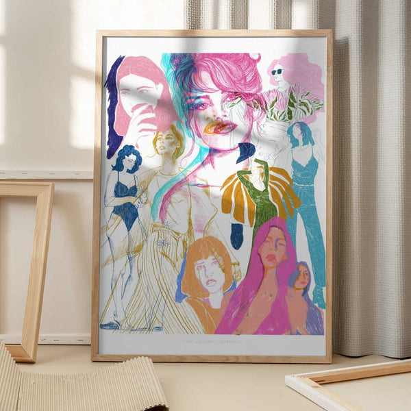 Tablou înramat „Jlr Collage1 Copy 3” de Jenny Liz Rome