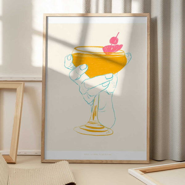 Tablou înramat „Jlr Cocktail1” de Jenny Liz Rome