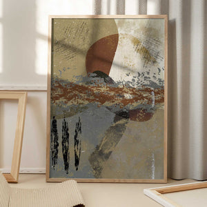 Tablou înramat „Quantum Waves” de Imaginative
