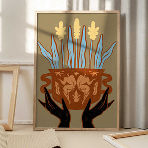 Tablou înramat „Vessel Collection : Growth” de Arty Guava