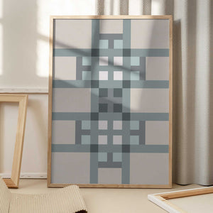 Tablou înramat „Line cross artwork” de Paperago