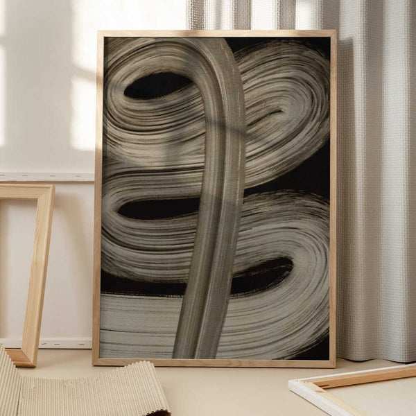 Tablou înramat „Flowing Strokes” de Treechild