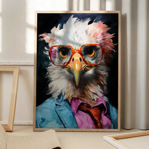 Tablou înramat „Dove Watercolor Animal Art” de Justyna Jaszke