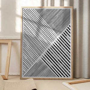 Tablou înramat „Diagonal Patterns” de THE MIUUS STUDIO