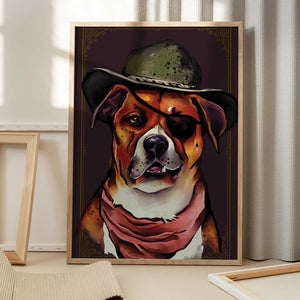 Tablou înramat „Dog” de The Whiskey Ginger