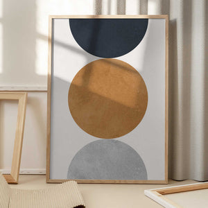 Tablou înramat „Art with circles 4” de Vitor Costa