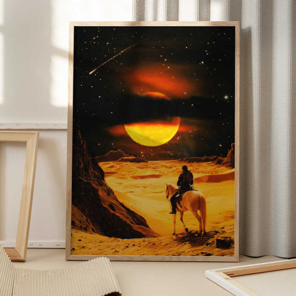 Tablou înramat „Western Space Adventure” de Taudalpoi