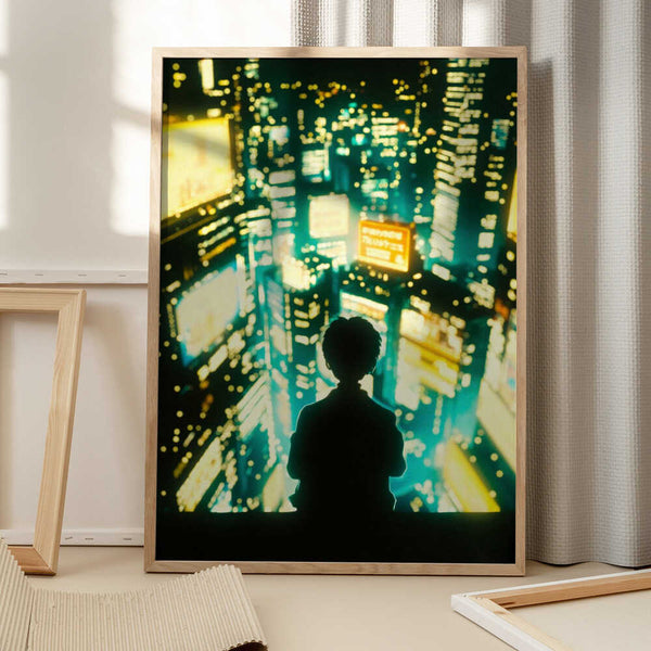 Tablou înramat „Overlooking Tokyo” de Taudalpoi