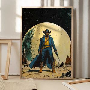 Tablou înramat „Cosmic Sheriff” de Taudalpoi