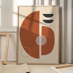 Tablou înramat „Circles and semicircles 4” de Vitor Costa