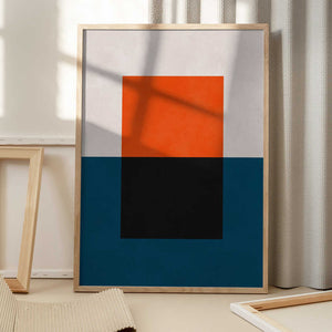 Tablou înramat „Overlapping geometry 2” de Vitor Costa