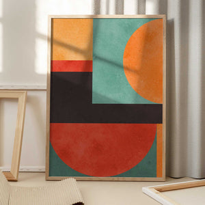 Tablou înramat „Colorful geometric composition 2” de Vitor Costa