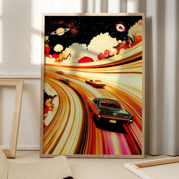 Tablou înramat „Flower Race” de Taudalpoi