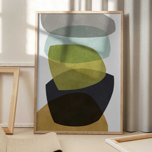 Tablou înramat „Expressive shapes 1” de Vitor Costa
