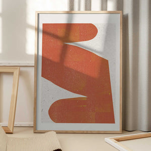 Tablou înramat „Orange Silhouette” de THE MIUUS STUDIO