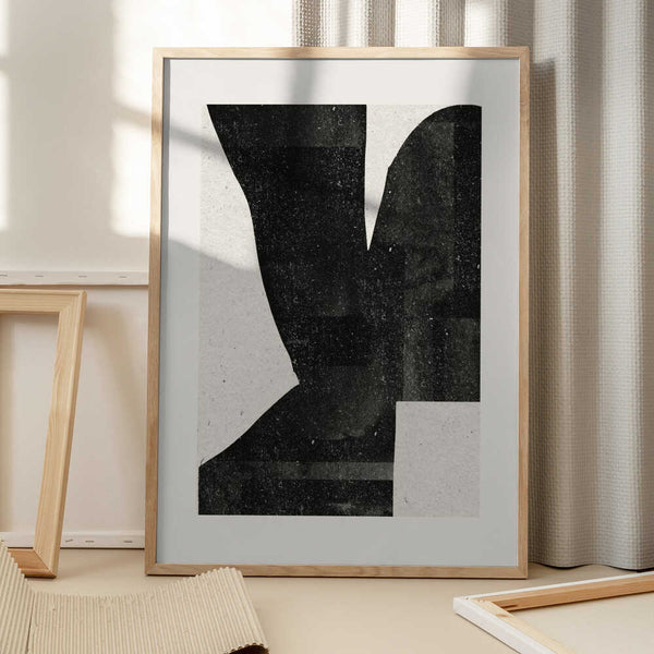 Tablou înramat „Dark Silhouette Form” de THE MIUUS STUDIO