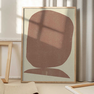 Tablou înramat „Earthy Stone” de THE MIUUS STUDIO