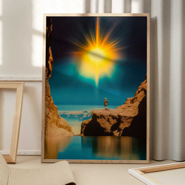 Tablou înramat „Voyager at the Edge of Light” de Taudalpoi