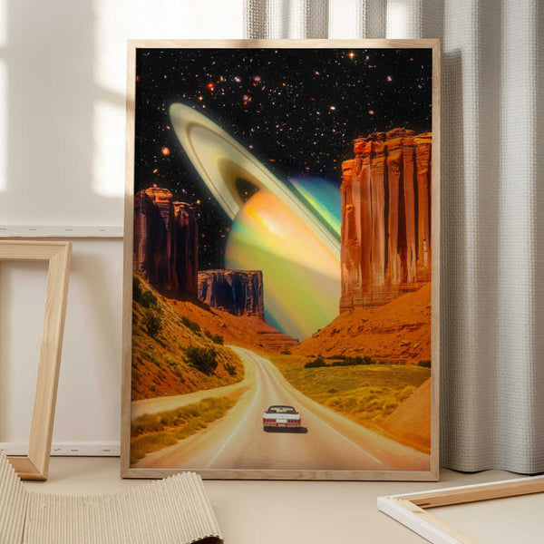 Tablou înramat „Road Trip to the Rings of Infinity” de Taudalpoi