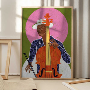 Tablou înramat „MUSICIAN GUY VII” de Gulcihan Ozguc