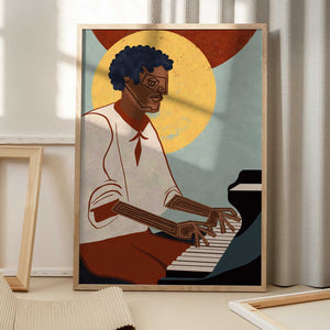Tablou înramat „MUSICIAN GUY VIII” de Gulcihan Ozguc